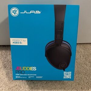 JLab JBuddies Pro Over-Ear Kids Headphones - Blue and Black